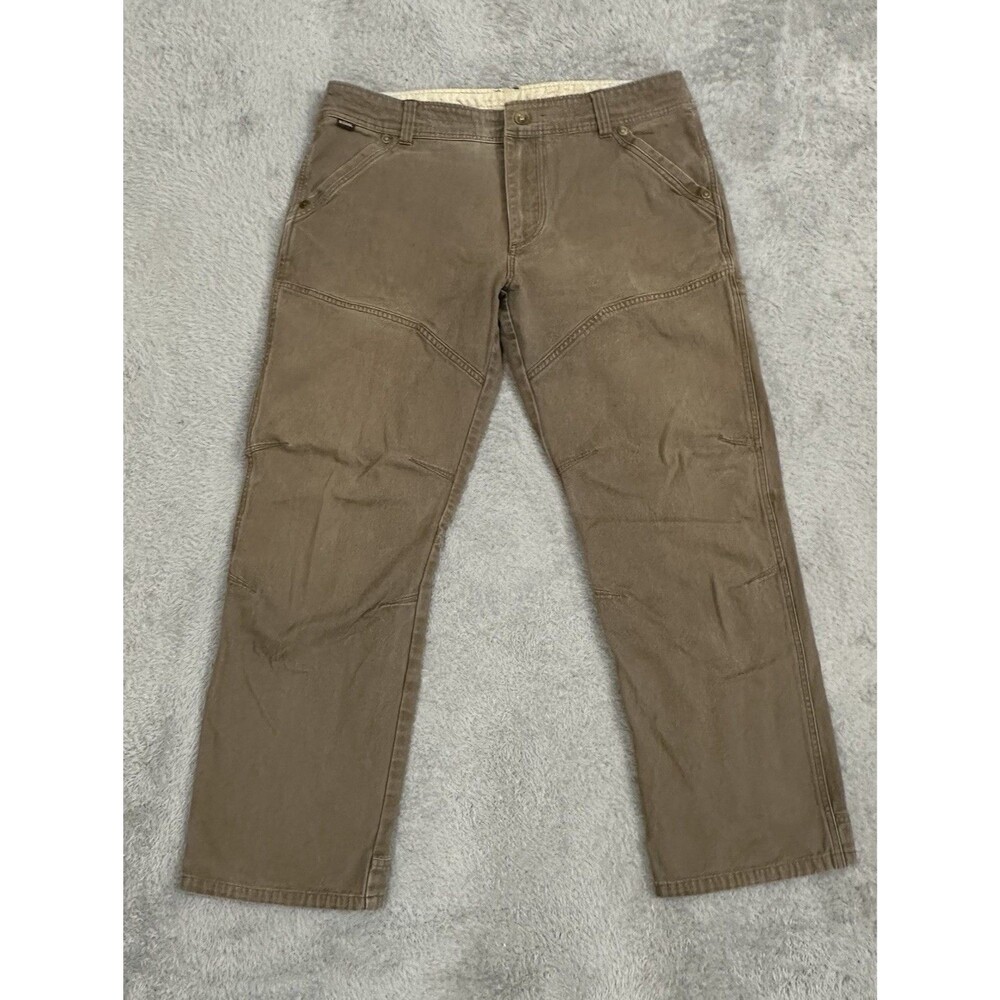 KÜHL The Lawless Pants Men's 36 X 28.5” Brown Khaki Canvas Hiking Style 5217